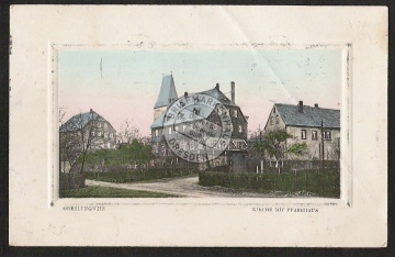 Oberlungwitz Kirche mit Pfarrhaus 