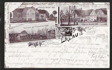 Erlau i. S. Kühnrichs Gasthof Tanzsalon Fussba 