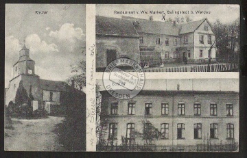 Selingstedt b. Werdau Schule Kirche Restaurant 