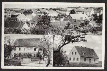 Neu Seußlitz Gasthof HJ Heim Landpoststempel 