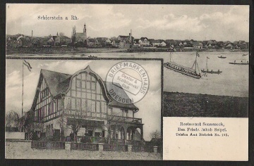 Schierstein Rhein Restaurant Sonneneck 1916 