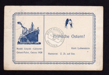 Norddeutscher Lloyd Orient Fahrt 1928 SST 