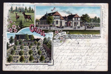 Dresden Gittersee Litho 1900 Rehbockschänke 