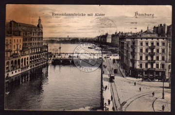 Hamburg Hotel Moser Reesendammbrücke m. Alster 