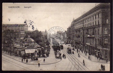 Hannover Georgstraße Cafe Kröpcke 1908 