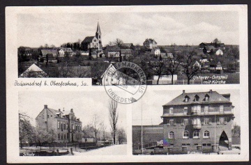 Bräunsdorf b. Oberfrohna Schule Rathaus Kirche 