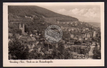 Sonneberg Thür. Blick von der Hindenburgruhe 1 