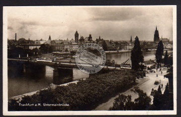 Frankfurt Main Untermainbrücke 1927 