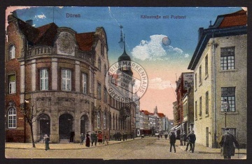 Düren Kölnstrasse mit Postamt Reichsadler 