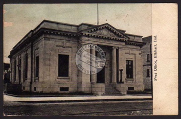 Elkhart Ind. 1913 Post Office 