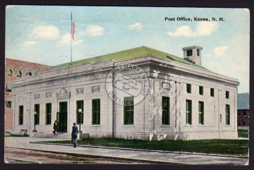 Keene N. H. 1921 Post Office 