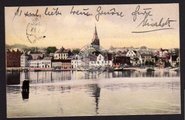 Flensburg 1912 Hafen 