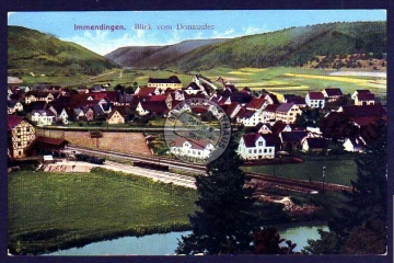 Immendingen Bahnhof Ort 1915 