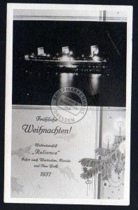 Weltreiseschiff Reliance 1937 KdF ? Fahrt nach 