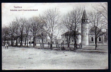 Tartlau Schulen u. Feuerwehrdepot 1917 Prejmer 