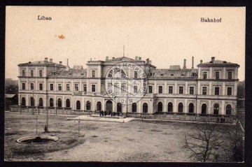 Libau 1916 Bahnhof Vollbild Feldpost 168 