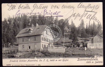 Sonnenwendstein F. Schüler Alpenhotel 1907 
