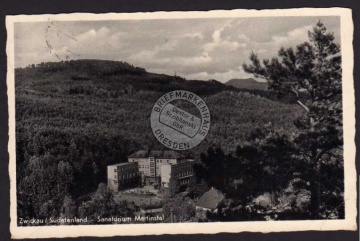 Zwickau 1942 Sudentenland Sanatorium Martinsta 