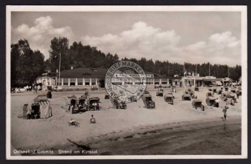 Grömitz Ostseebad 1941 Strand am Kursaal 