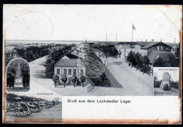 Lockstedter Lager 1910 Geschützpark Straßenans 