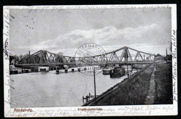 Rendsburg 1915 Strassendrehbrücke 