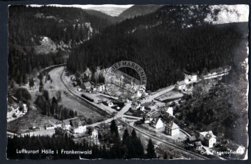 Luftkurort Hölle Frankenwald Bahnhof Luftbild 