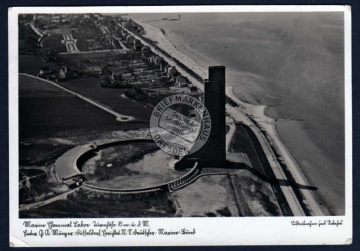 Marine Denkmal Laboe Luftbild 1936 