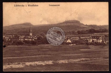 Lübbecke i. Westfalen Totalansicht 1913 