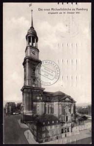 Hamburg Die neue Michaeliskirche 1912 