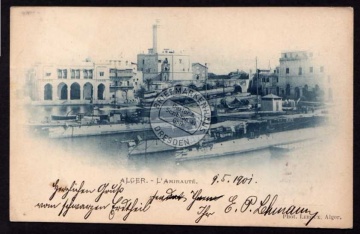 Alger L`amiraute 1901 Hafen Tunis Tunesien 