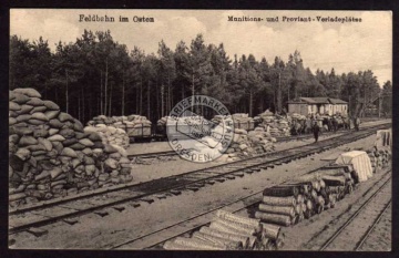 Feldbahn Osten Munition Proviant Verladeplat 