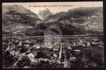 Meiringen Wellhorn Wetterhorn 1912 