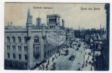 Berlin 1908 Städtische Sparkasse 