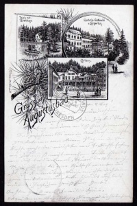Liegau Augustusbad 1900 Kurhaus Gallerie 