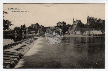 Saalfeld Saale Grünhain und Wehr 1913 