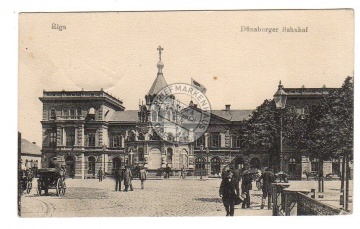 Riga Dünaberger Bahnhof 1918 