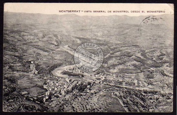 Montserrat Vista General De Monistrol Desde 