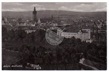 Böhm. Budweis 1940 Dt. Dienstpost B. & M. 