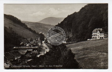 Wieda 1933  Luftkurort Harz Blick ins Kreuztal 