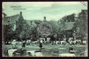 Hannover Kirchröderturm Biergarten 1906 