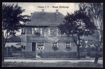 Plauen i.V. Reusa Siedlung Konditorei Kaffee 