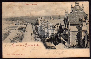 Swinemünde Dünenstrasse 1904 