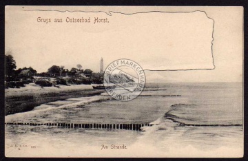 Ostseebad Horst Strand Leuchtturm 1905 