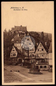 Miltenberg am Main Markt 1910 Burg Fachwerk 