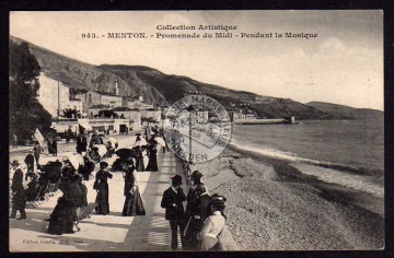 Menton Promenade du Midi Pendant la Musique 