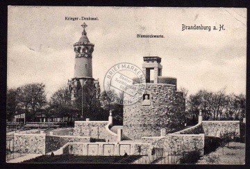 Brandenburg a.H. 1908 Krieger Denkmal Bismarck 