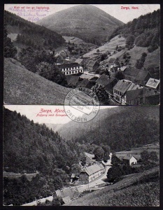 2 AK Zorge Harz Hohegeiss Staufenberg 1919 