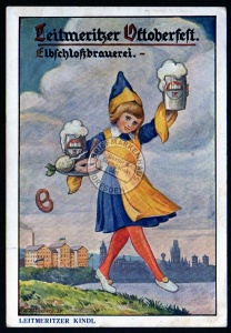 Leitmeritz Oktoberfest Elbschloßbrauerei 1937 