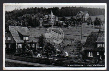 Altenau Oberharz Hotel Waldgarten 1936 