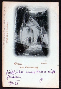 Semmering Kapelle 1898 